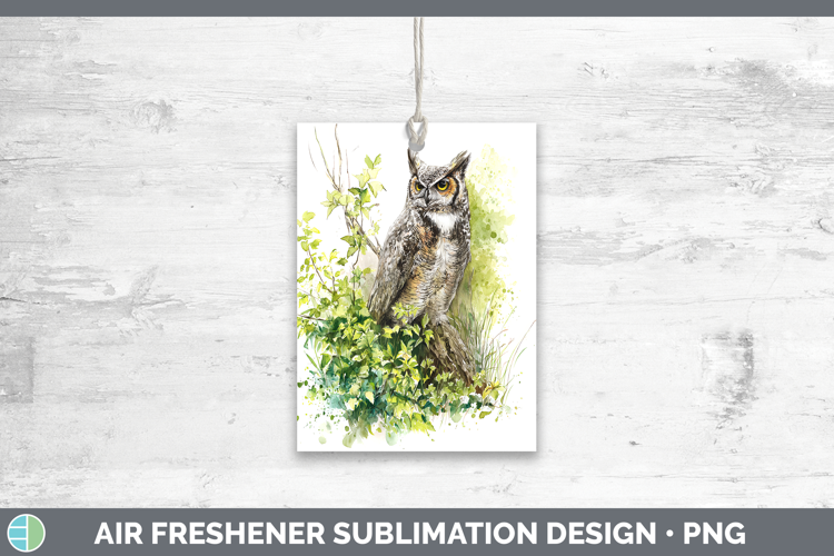 Owl Birds 01 Sketch Air Freshener Sublimation Design