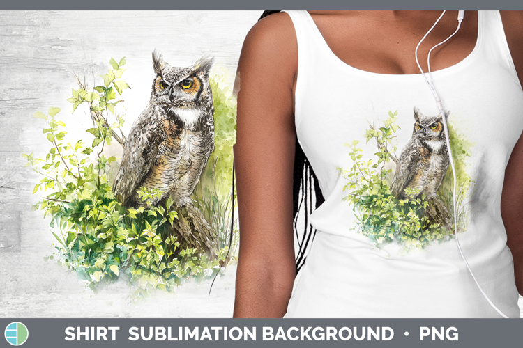 Owl Birds 01 Sketch Shirt Sublimation Design