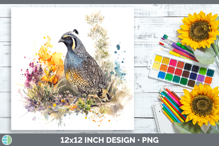 Quail Birds 01 Sketch Paper Backgrounds Design