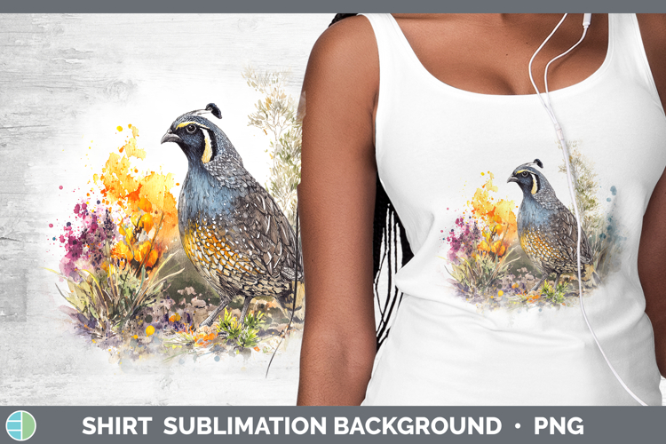 Quail Birds 01 Sketch Shirt Sublimation Design