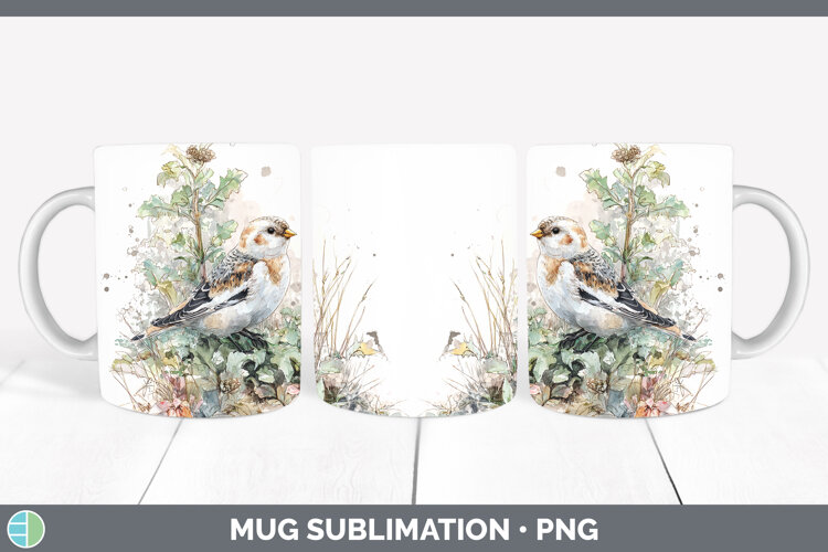 GorgeousBirds 01 Sketch Mug Wrap design.