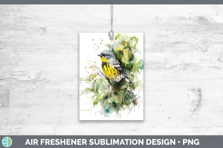 Warbler Birds 01 Sketch Air Freshener Sublimation Design