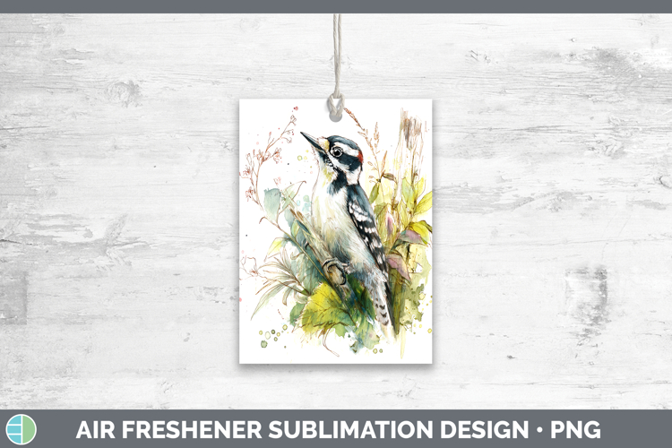 Woodpecker Birds 01 Sketch Air Freshener Sublimation Design