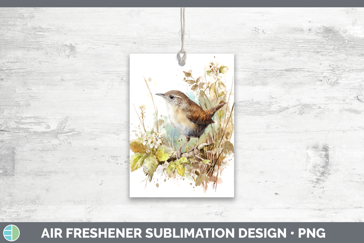 Wren Birds 01 Sketch Air Freshener Sublimation Design