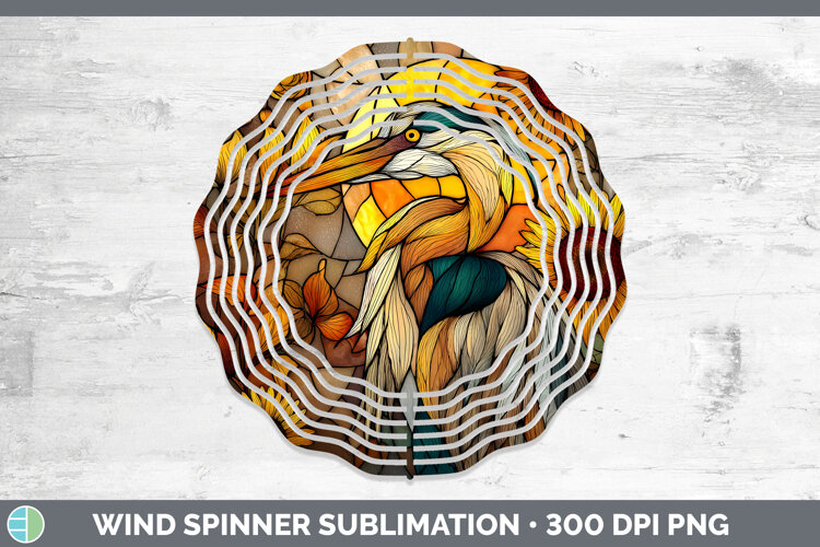 GorgeousBirds 01 Stained Glass Sunflower Wind Spinner design.