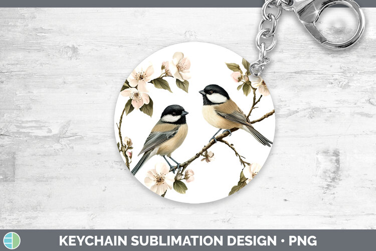 GorgeousBirds 01 Vintage Keychain design.