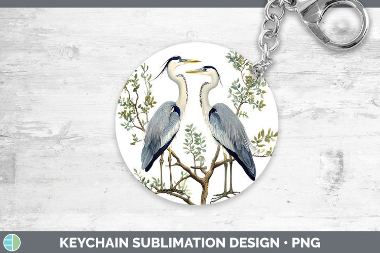 GorgeousBirds 01 Vintage Keychain design.