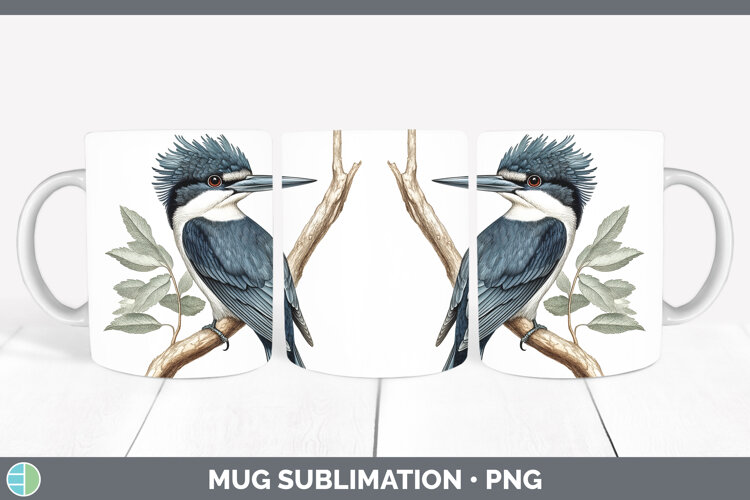 GorgeousBirds 01 Vintage Mug Wrap design.