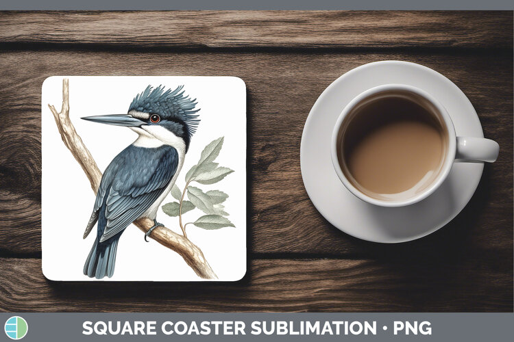 GorgeousBirds 01 Vintage Square Coaster design.