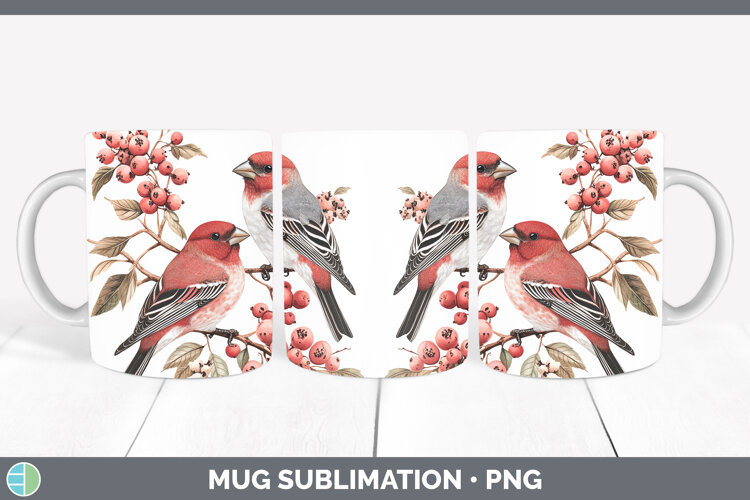 GorgeousBirds 01 Vintage Mug Wrap design.