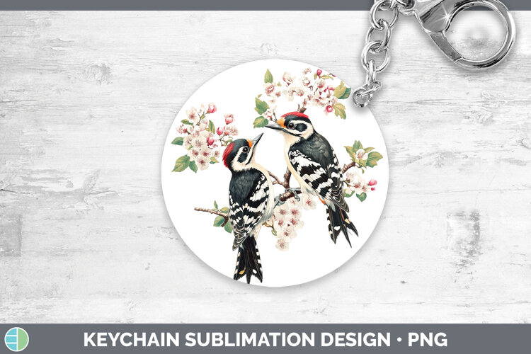 GorgeousBirds 01 Vintage Keychain design.