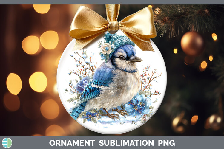 GorgeousBirds 01 Winter Knit Hat Ornament design.