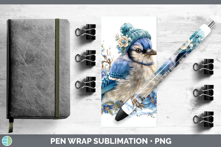 GorgeousBirds 01 Winter Knit Hat Pen Wrap design.