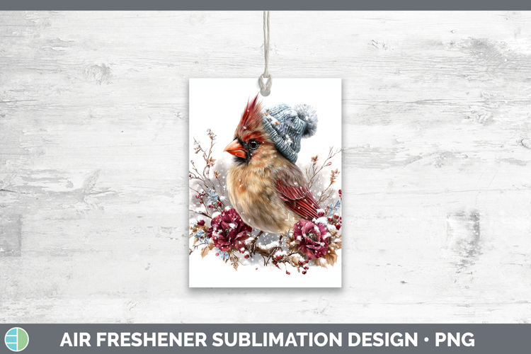 Cardinal Birds 01 Winter Knit Hat Air Freshener Sublimation
