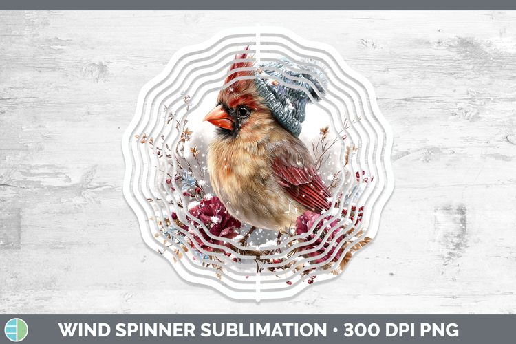 Cardinal Birds 01 Winter Knit Hat Wind Spinner Sublimation D