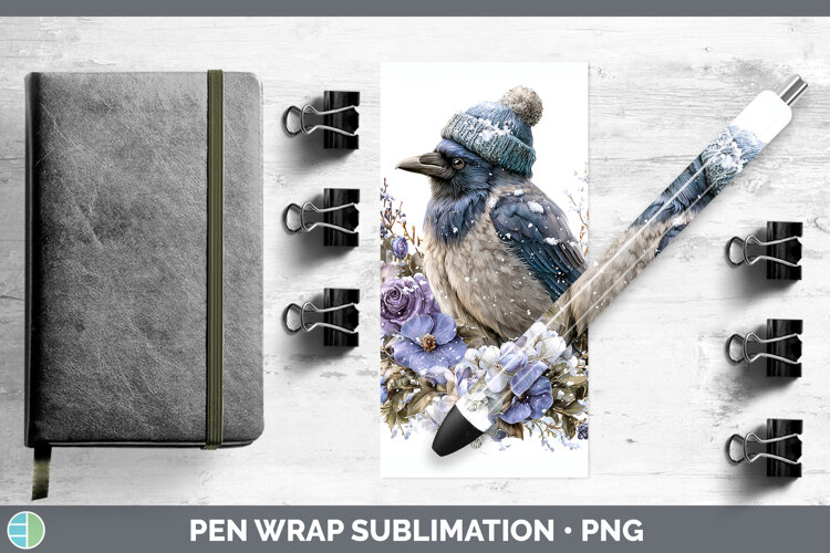 GorgeousBirds 01 Winter Knit Hat Pen Wrap design.
