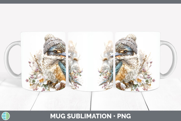 GorgeousBirds 01 Winter Knit Hat Mug Wrap design.