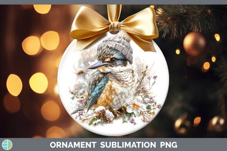 Kingfisher Birds 01 Winter Knit Hat Ornament Sublimation Des
