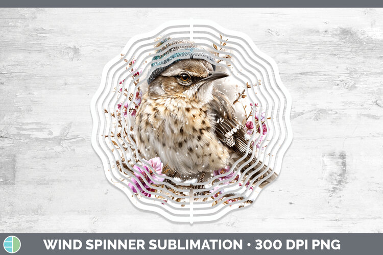 GorgeousBirds 01 Winter Knit Hat Wind Spinner design.