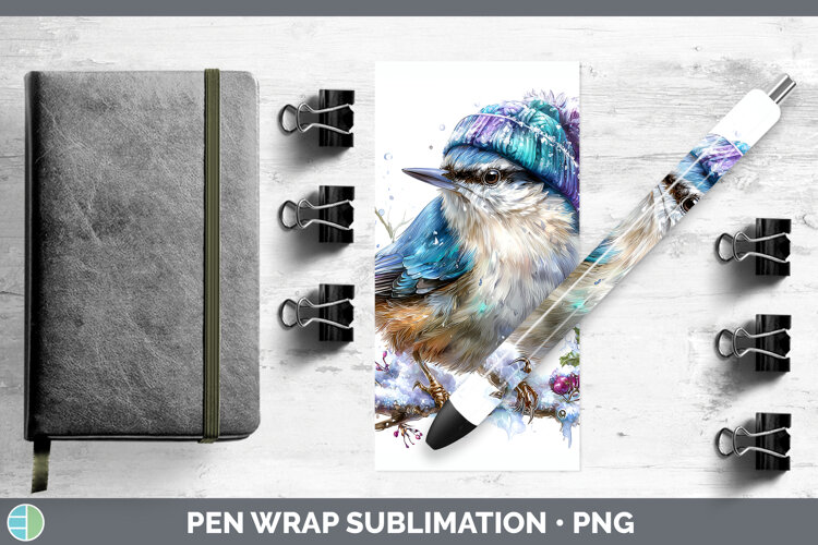 GorgeousBirds 01 Winter Knit Hat Pen Wrap design.