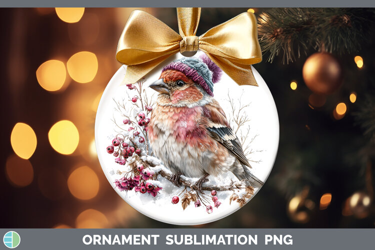 GorgeousBirds 01 Winter Knit Hat Ornament design.