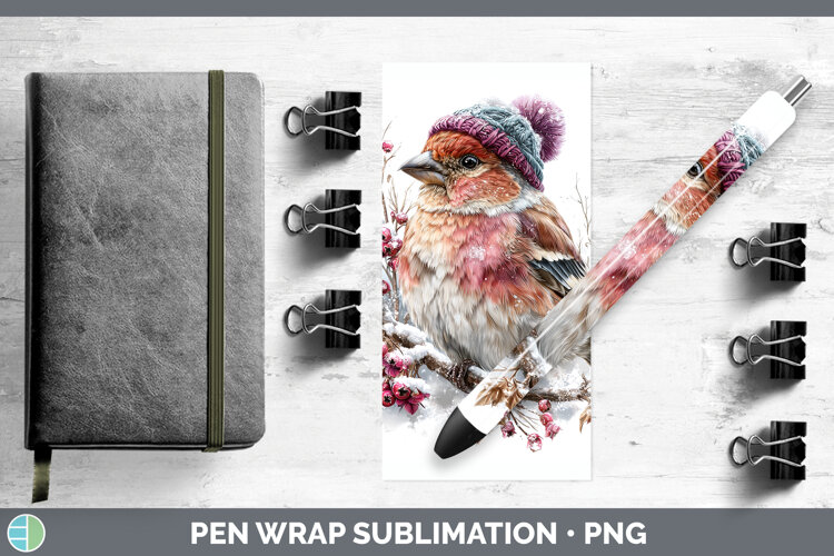 GorgeousBirds 01 Winter Knit Hat Pen Wrap design.