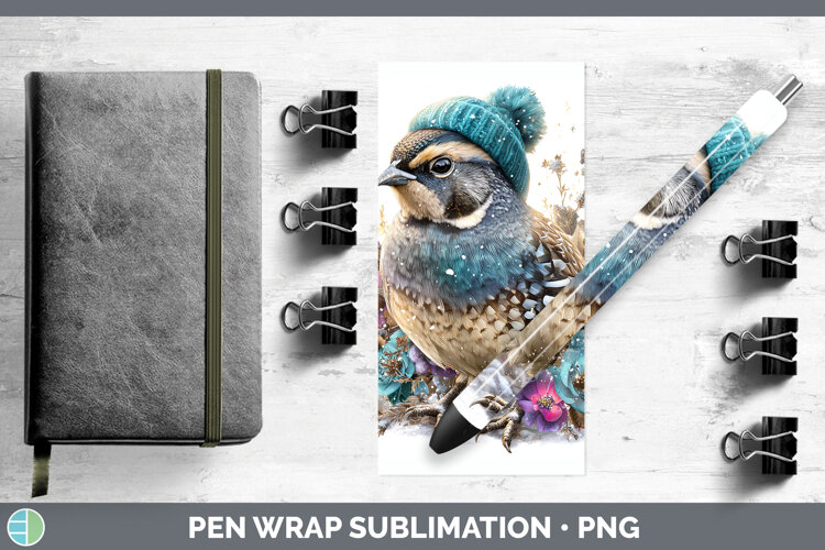 GorgeousBirds 01 Winter Knit Hat Pen Wrap design.