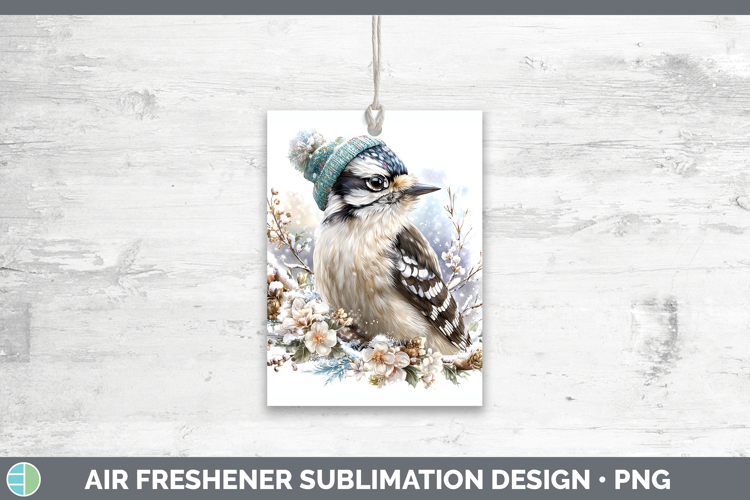 Woodpecker Birds 01 Winter Knit Hat Air Freshener Sublimatio