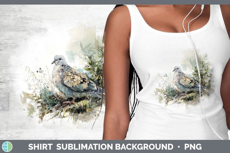 Dove Birds 02 Sketch Shirt Sublimation Design