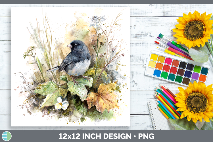 Junco Birds 02 Sketch Paper Backgrounds Design