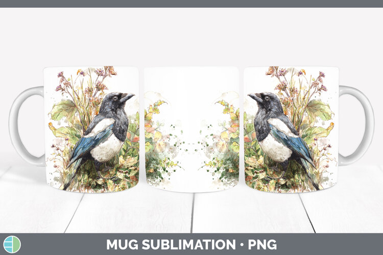 GorgeousBirds 02 Sketch Mug Wrap design.