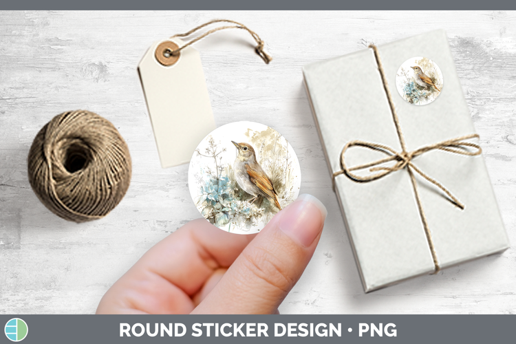 Nightingale Birds 02 Sketch Stickers Design