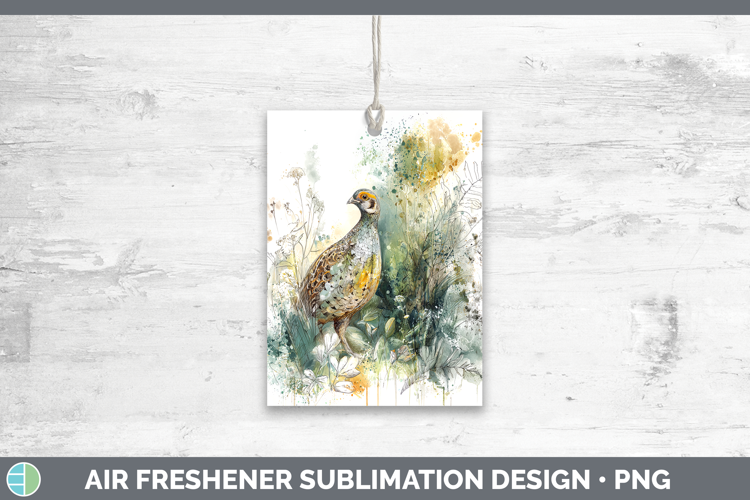 Partridge Birds 02 Sketch Air Freshener Sublimation Design