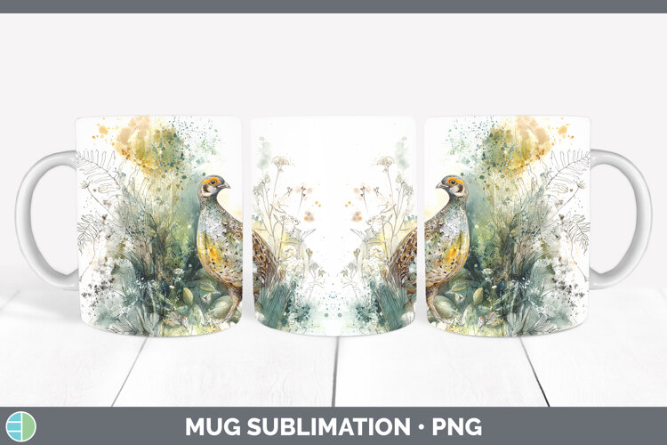GorgeousBirds 02 Sketch Mug Wrap design.