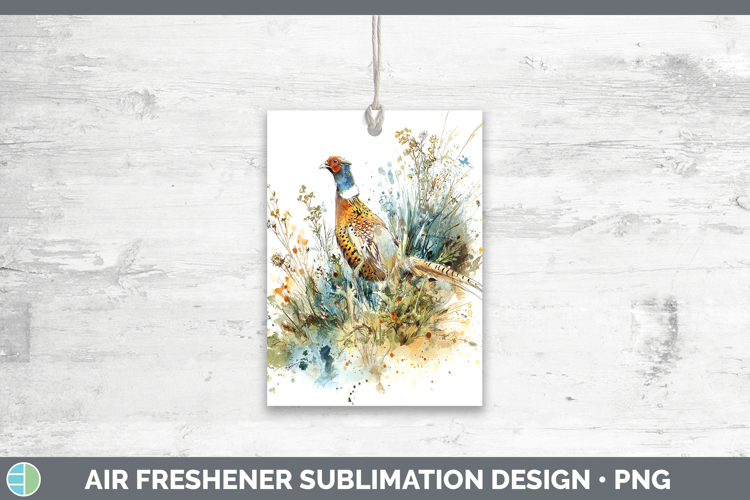 Pheasant Birds 02 Sketch Air Freshener Sublimation Design