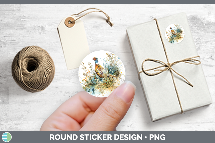 Pheasant Birds 02 Sketch Stickers Design