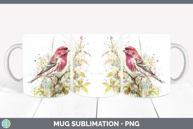 GorgeousBirds 02 Sketch Mug Wrap design.