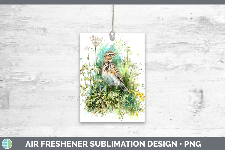 Skylark Birds 02 Sketch Air Freshener Sublimation Design