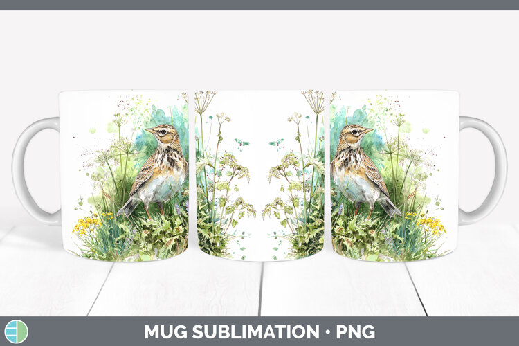 GorgeousBirds 02 Sketch Mug Wrap design.