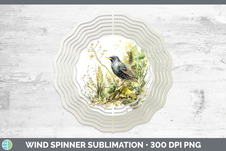 GorgeousBirds 02 Sketch Wind Spinner design.