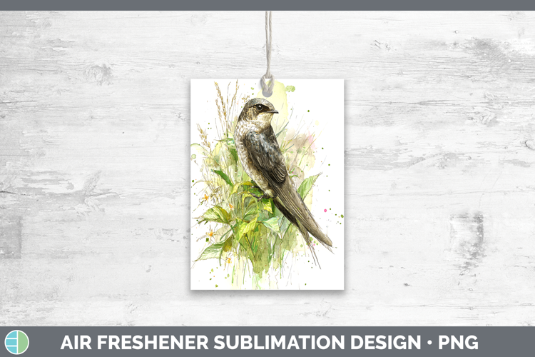 Swift Birds 02 Sketch Air Freshener Sublimation Design
