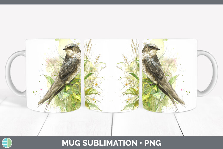 GorgeousBirds 02 Sketch Mug Wrap design.