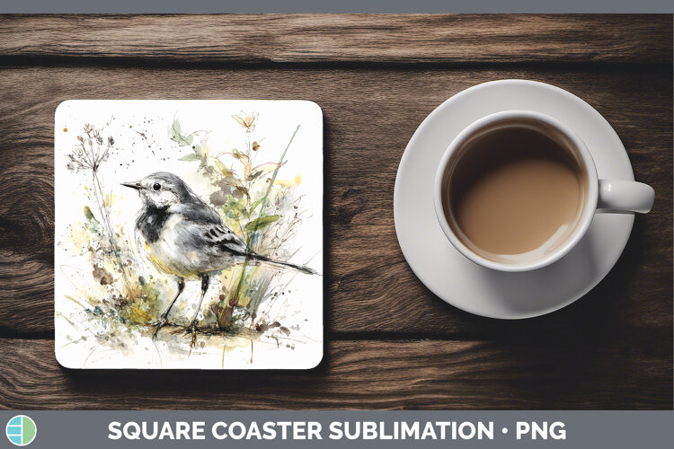 GorgeousBirds 02 Sketch Square Coaster design.