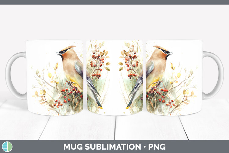 GorgeousBirds 02 Sketch Mug Wrap design.