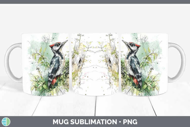 GorgeousBirds 02 Sketch Mug Wrap design.