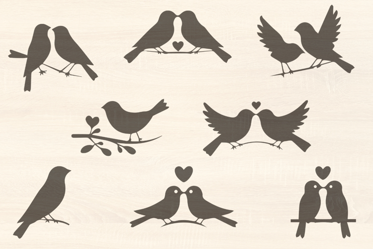 8 Love Birds SVG