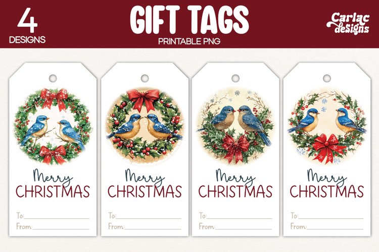 birds gift tags