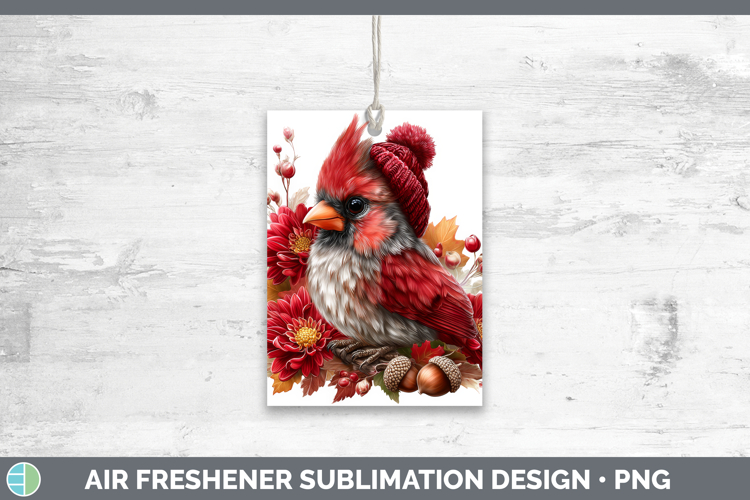 Cardinal Air Freshener Birds Knit Hat Sublimation Car Freshe