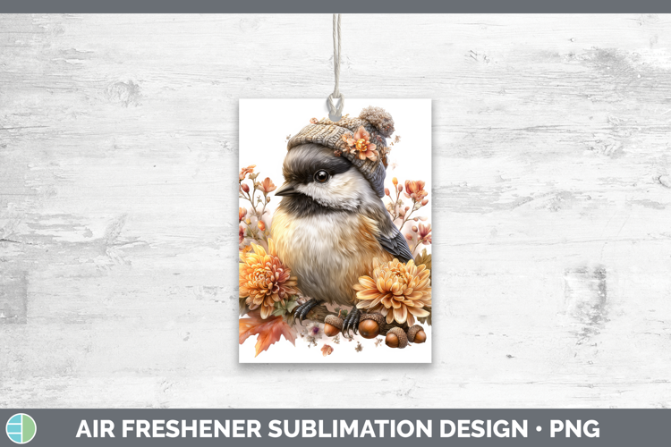 Chickadee Air Freshener Birds Knit Hat Sublimation Car Fresh