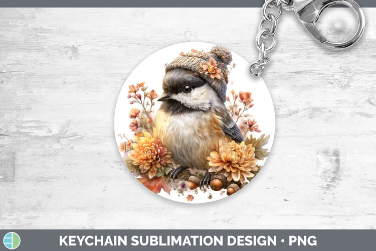 GorgeousBirds Knit Hat Keychain design.